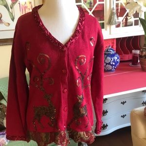 JTWO Darling Christmas Sweater Size L